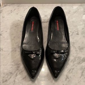Prada patent flats